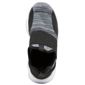 Μελανζέ αθλητικά με φαρδύ λάστιχο χωρίς κορδόνια 