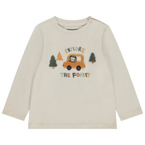 T-shirt μακρυμάνικο με πατσαβούρα για μωρό αγόρι 