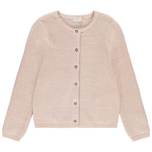 Ζακέτα από πλεκτό φαντασίας με lurex για κορίτσι 