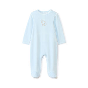 Dors-bien en velours brodé animal pour bébé garçon  Main Dors-bien en velours brodé animal pour bébé garçon