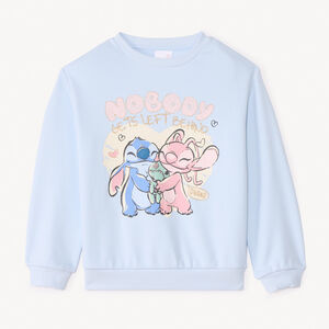 Σαφές φούτερ Stitch & Angel Disney για κορίτσι 