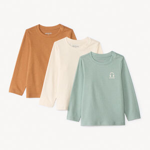 Lot de 3 t-shirts manches longues printé pour bébé garçon 