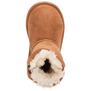 Καμηλό χαμηλές μπότες με σουέτ υφή και γούνινη επένδυση, 20 έως 23 