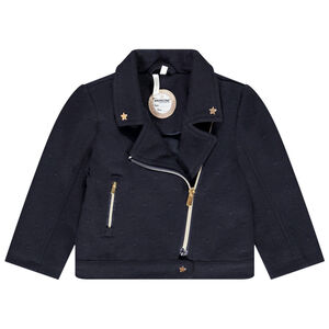 Perfecto en jersey contrecollé avec étoiles fantaisie pour bébé fille 