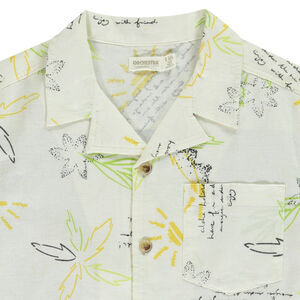 Πουκάμισο κοντομάνικο με σχέδιο φοίνικες για αγόρι 