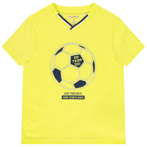 T-shirt κοντομάνικο Γιακάς V σχέδιο embossed για αγόρι Main T-shirt κοντομάνικο Γιακάς V σχέδιο embossed για αγόρι