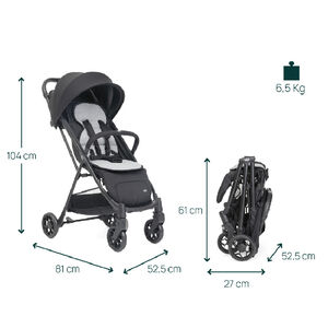 Καρότσι Taormina Charcoal - Chicco 