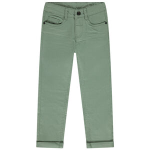 Παντελόνι slim twill μονόχρωμο για αγόρι 