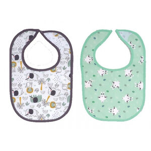 X-treme Baby Σαλιάρα Αδιάβροχη Σετ 2τμχ με Βέλκρο Jungle 