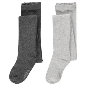 Σετ με 2 μονόχρωμα χοντρά καλσόν. 