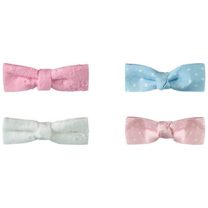 Lot de 4 barrettes nœuds fantaisie fille 