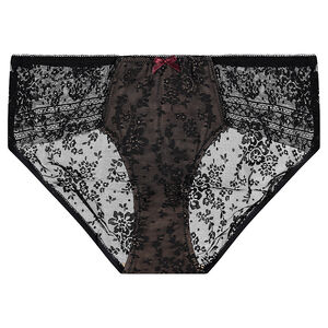 Σλιπάκι εγκυμοσύνης από δαντέλα με σατέν φιόγκο 