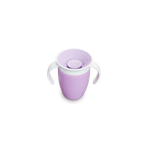 Munchkin Miracle 360° Trainer Cup Purple Ποτήρι Εκπαιδευτικό, 207ml 