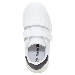 Χαμηλά αθλητικά παπούτσια με αυτοκόλλητο βέλκρο και μαύρη φάσα σε αντίθεση 