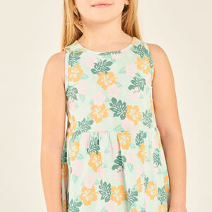 Φανταστικό εκτυπωμένο φανελάκι φόρεμα για κορίτσι 