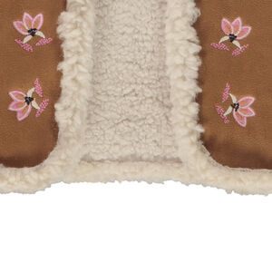 Ζακέτα χωρίς μανίκια από σουέντ και sherpa για κορίτσι 