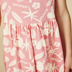 Ρόμπα χωρίς μανίκια με φαντεζί σχέδιο για κορίτσι 