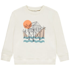 Φούτερ πλεκτό με φαντεζί σχέδιο για αγόρι 