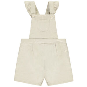 Σαλοπέτα κοντή μονόχρωμη από βελουτέ για μωρό κορίτσι 