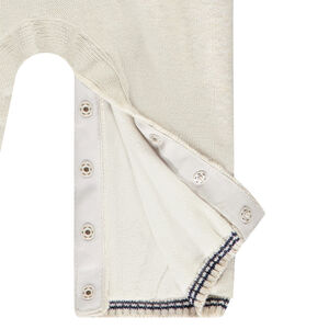 Μακρύ πλεκτό φορμάκι με σχέδιο χιονάνθρωποι για μωρό αγόρι 