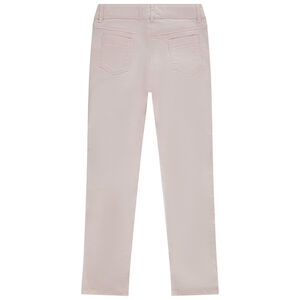 Παντελόνι slim twill μονόχρωμο κορίτσι 
