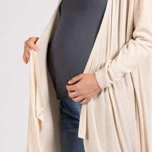 Gilet long à manches chauve-souris pour femme 