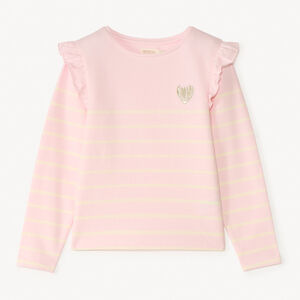 Μαρινερί με φλις και κεντημένη καρδιά για κορίτσι 