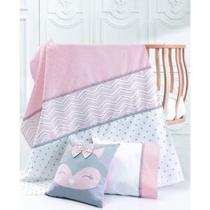 Σετ παπλωματοθήκη-μαξιλαροθήκη Fox Ροζ 