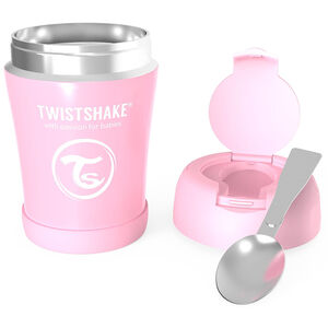 Ισοθερμικό Δοχείο Φαγητού 350ml + Κουτάλι Pastel Pink 