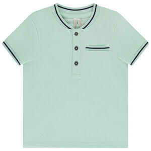 Πόλο κοντομάνικο με γιακά teddy για bebe αγόρι 