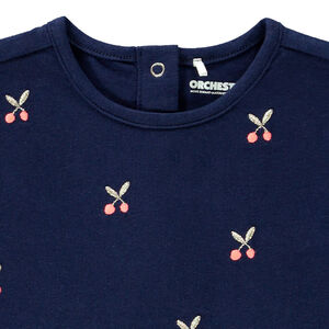 T-shirt κοντομάνικο με σχέδιο κεράσι για μωρό κορίτσι 