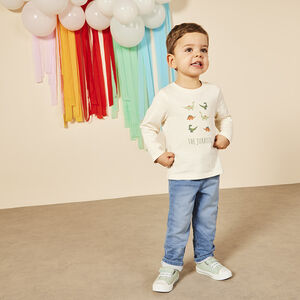 Jean ίσιο με ελαστική μέση για bebe αγόρι 