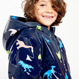 Parka gomme à couleur changeante imprimé dinos pour garçon  Main Parka gomme à couleur changeante imprimé dinos pour garçon