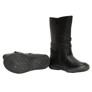 Μπότες με φερμουάρ και λουράκια με καρδιές για κορίτσι 