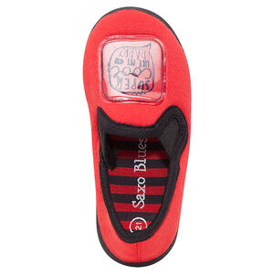 Χαμηλά παντοφλάκια από ζέρσεϊ με πλαστικοποιημένο μπάλωμα σε νούμερα 19 έως 25 