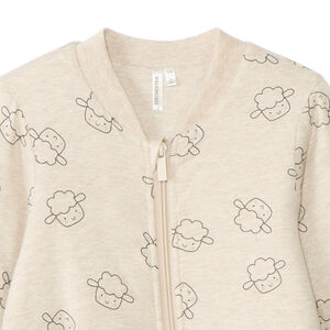 Πιτζάμα molleton με επένδυση και σχέδιο πρόβατα για μωρό 