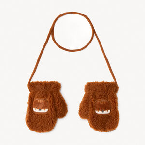 Moufles en sherpa et doublure micropolaire brodée pour bébé   Main Moufles en sherpa et doublure micropolaire brodée pour bébé