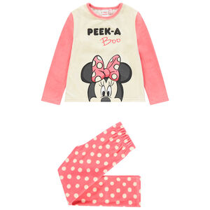 Πιτζάμα βελουτέ πουά και σχέδιο Minnie Disney Main Πιτζάμα βελουτέ πουά και σχέδιο Minnie Disney