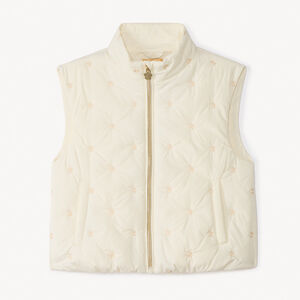 Γιλέκο χωρίς μανίκια με κεντημένα λουλούδια για κορίτσι 