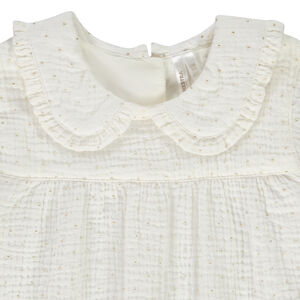 Τουνίκ με μακριά μανίκια και χρυσά πουά για bebe κορίτσι 