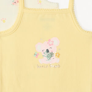 Συσκευασία 7 κορμάκια με τιράντες με σχέδιο κοάλα για κορίτσια μωρά. 