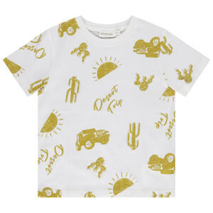 Κοντομάνικο μπλουζάκι με φαντεζί σχέδιο για αγόρι 