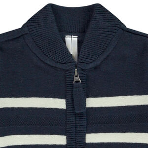 Γιλέτ πλεκτό με γιακά teddy για μωρό αγόρι 