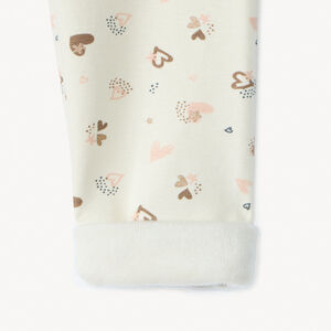 Κολάν με σχέδιο και επένδυση sherpa για μωρό κορίτσι 