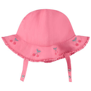 "Φόρεμα από ποπλίνα με κεντητές κερασιές για μωρό κορίτσι" 