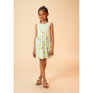 Φόρεμα με τιράντες με σχέδιο πεταλούδες για κορίτσι 