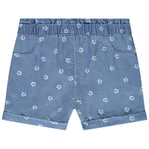 Σορτς με σχέδιο λουλούδια Hibiscus για bebe κορίτσι 