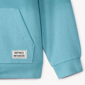 Φούτερ με κουκούλα από molleton uni για αγόρι 