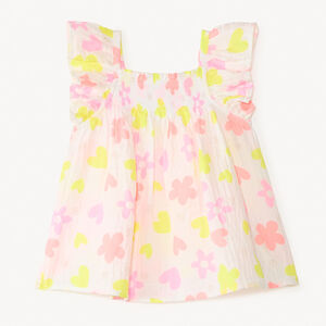 Τουνίκ με ρίγες και φανταστικό πολύχρωμο τύπωμα για κορίτσι. 