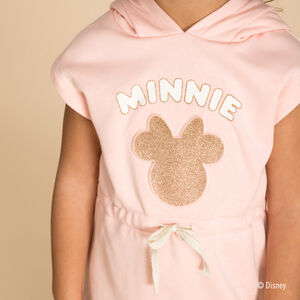Φόρεμα κοντομάνικο φούτερ molleton Minnie Disney κορίτσι 